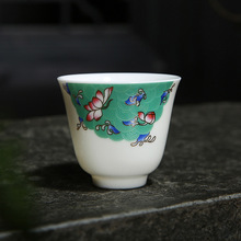 羊脂玉瓷杯德化陶瓷茶杯个性茶器主人杯商务礼品 批发可加logo