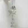 Серебристая бабочка (брелок для телефона)