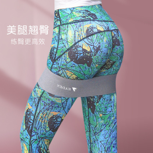 Elastic band fitness female resistance band peach butt squat training 80-pound butt exercise butt circle artifact