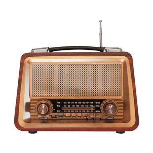 Производители продают FM/AM/SW Three -Band с MP3 Playback Retro Bluetooth Plug -In Wood Box Radio