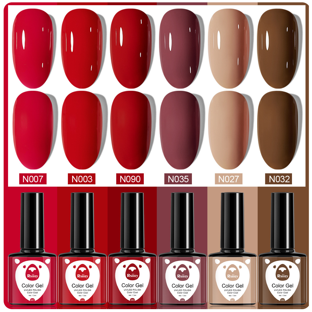 6 colores esmalte de uñas pegamento fototerapia embotellada color popular pintado brillante ojo de gato pegamento UV fototerapia pegamento esmalte de uñas traje de pegamento