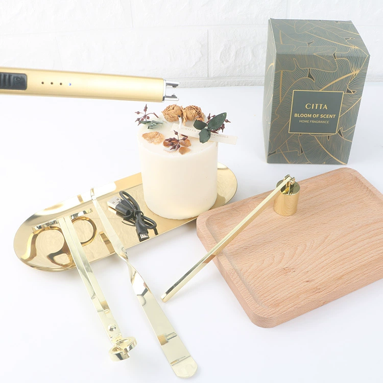 Спотовые производители ароматерапевтические свечи инструменты из нержавеющей стали свечи ножницы свечи ножницы крышка свечи с лотком для хранения