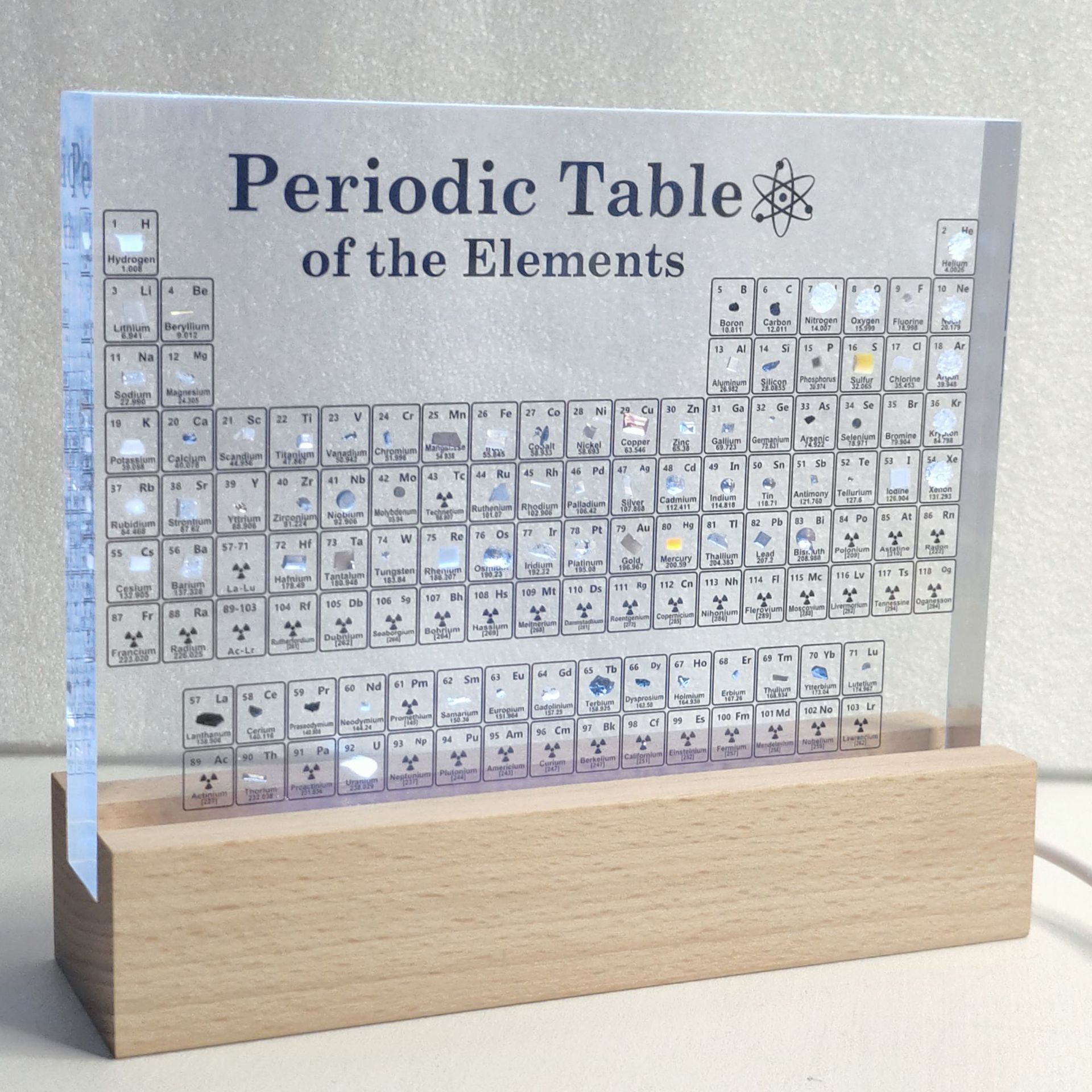 化学元素周期表元素实物初中老师亚克力标本创意毕业生日礼物摆件