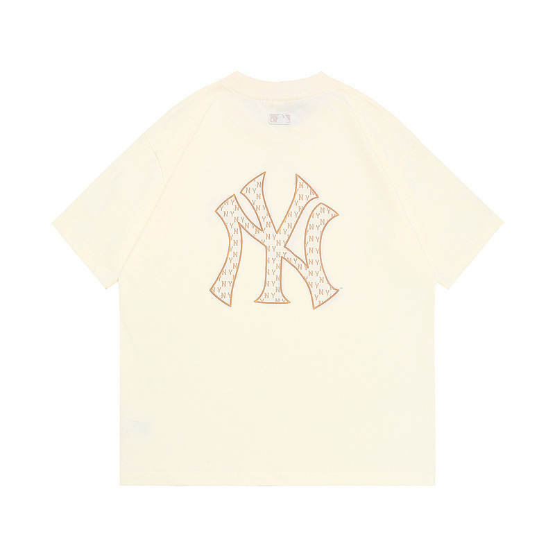 高バージョン.MLB 男女カップル老眼ビッグロゴスポーツカジュアルファッション 25 春の新作半袖 T シャツ|undefined