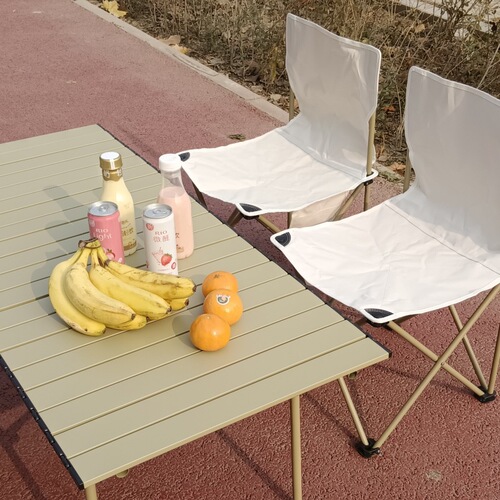 Outdoor folding table, casual portable camping egg roll table, night market stall, picnic camping table and chair set wholesale
