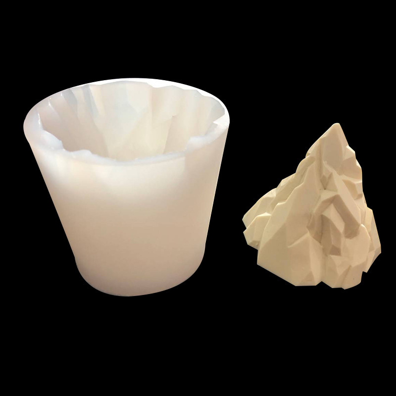 3D volcán glaciar modelado molde de silicona helado mousse de chocolate ritmo seco molde para hornear
