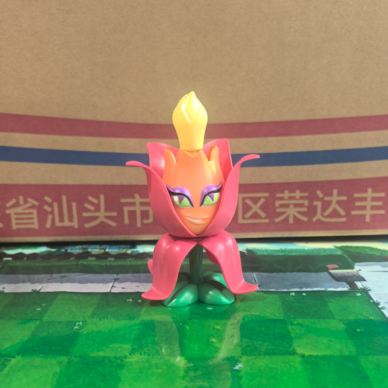 Plants vs. Zombies mecánicos genuinos a granel Gatling Pea Shooter catapulta vinilo juguete malvado dragón pequeño fantasma