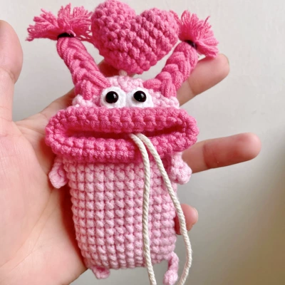 Car key bag, Car Key Protective Case - 14cmx22cm-girly-pink