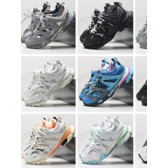 外国貿易特別カップルバージョン新しいパリ 3.0 ファッションレトロスポーツシューズ春と秋のカラーマッチングカジュアルシューズ
