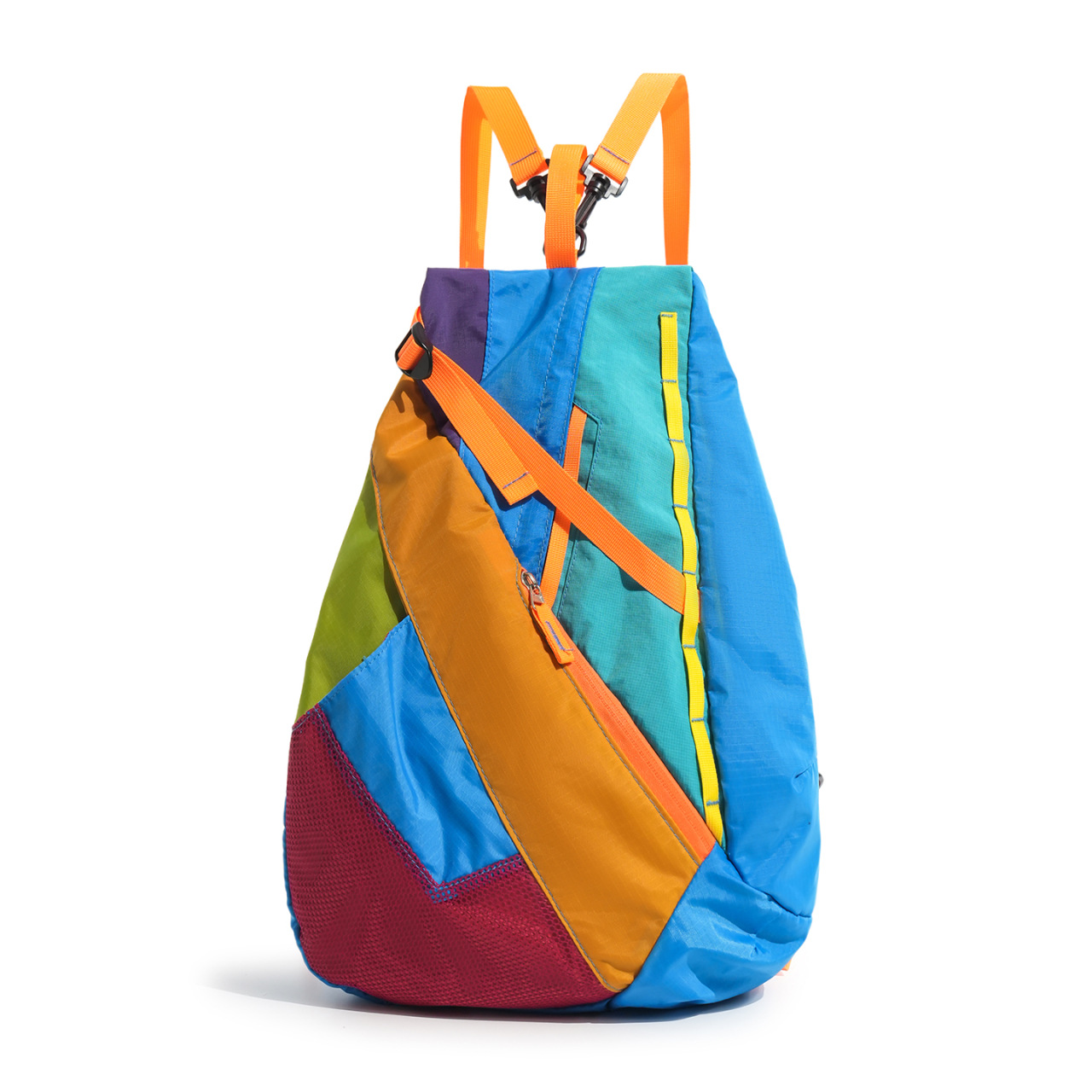 Color Block Lightweight Outdoor Travel Nylon Backpack 9