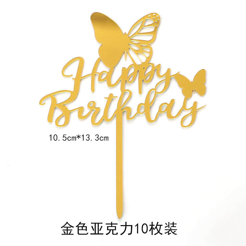 Copyright acrílico pastel decoración ins estilo creativo AMOR Feliz cumpleaños postre de mesa