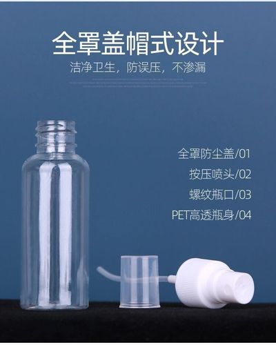 Wholesale 10/30/50/60/100ml pet transparent spray bottle small spray bottle side spray perfume fine mist empty bottle