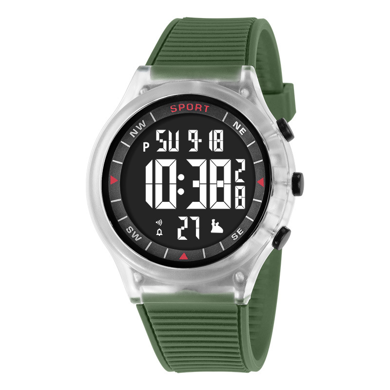 Deporte transfronterizo al aire libre multifuncional alarma de luz nocturna relojes electrónicos estudiantes de moda cronógrafo electrónico relojes electrónicos al por mayor
