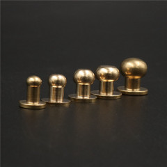 DIY Brass Monk Head Pure Copper Nipple Nails Luggage Leather Accessories Copper Car Parts Manufacturer Wholesale Large Discount