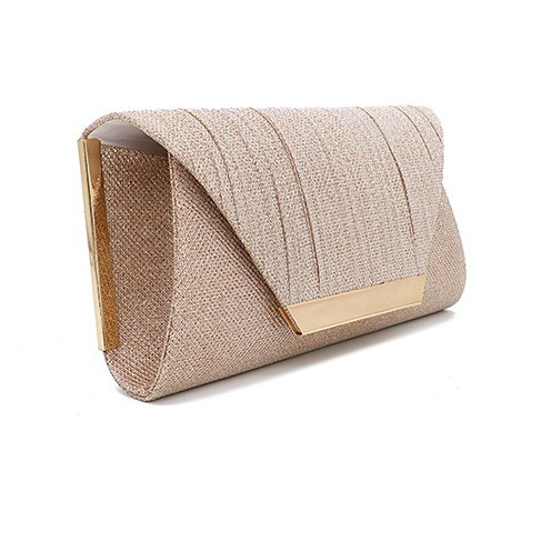 Fábrica al por mayor 2024 primavera nueva moda flash material bolsa tendencia hierro bar embrague bolsa cena Bolsa-265-1