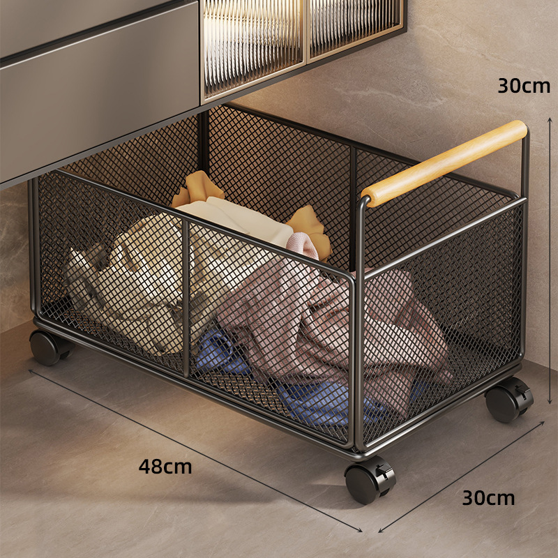 Estante Organizador Bajo Lavabo de Hierro Móvil para Baño image 10