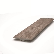 厂家批发 仿花木纹 T型条 木塑地板扣条 地板配件 2.4米 踢脚线