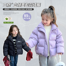 布丁哈鲁女童装女童冬装羽绒服2024冬季新款儿童立领保暖外套
