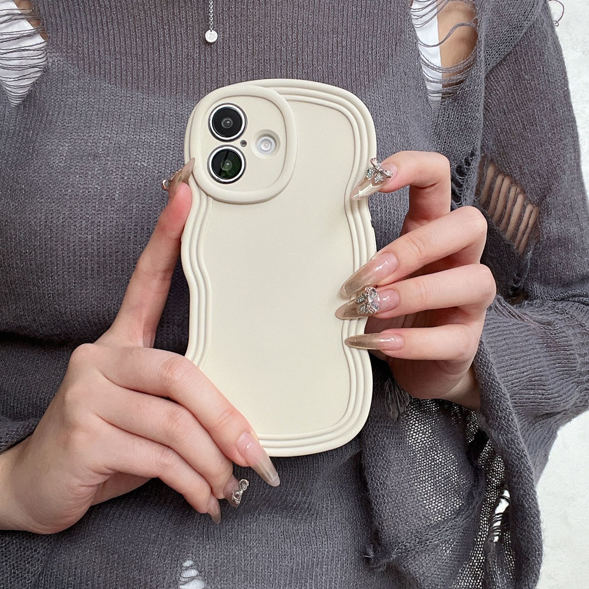 55g Weight iPhone Applicable Brands Phone Cases Classification Silica Gel Material Solid Color Pattern Simple Style Style Silica Gel Solid Color Simple Style Phone Cases Phone Accessories 4