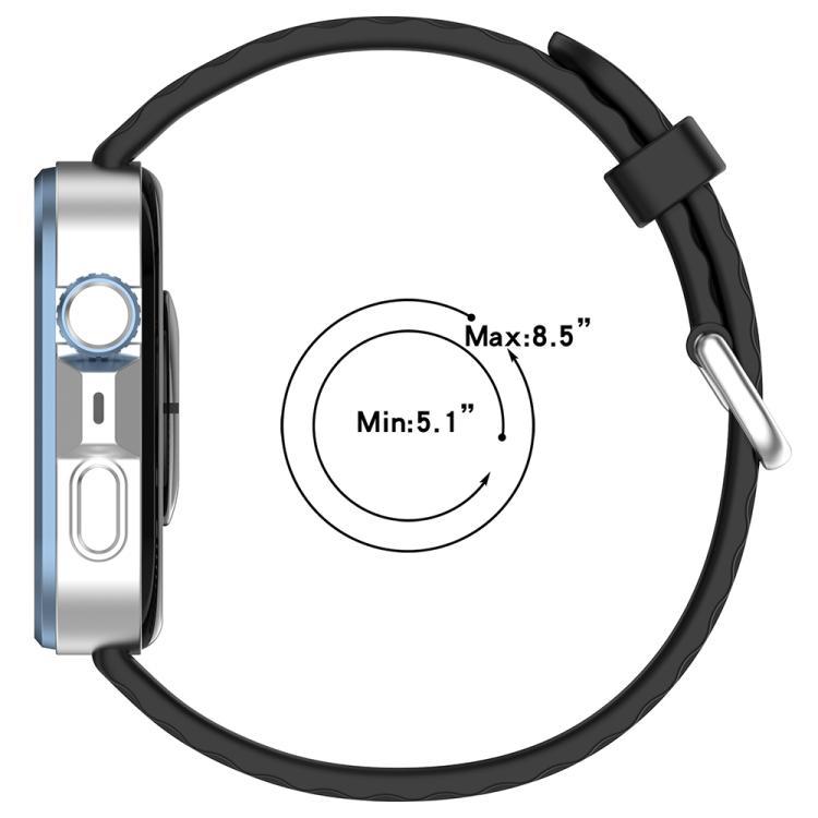 xDfind Silver Buckle Silicone Solid Color Brazalete para Huawei Watch Fit4 Pro / Fit4 / Fit3