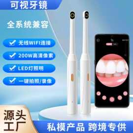 跨境高清可视口腔仪wifi牙镜LED光护理清洁牙科工具内窥镜口腔镜