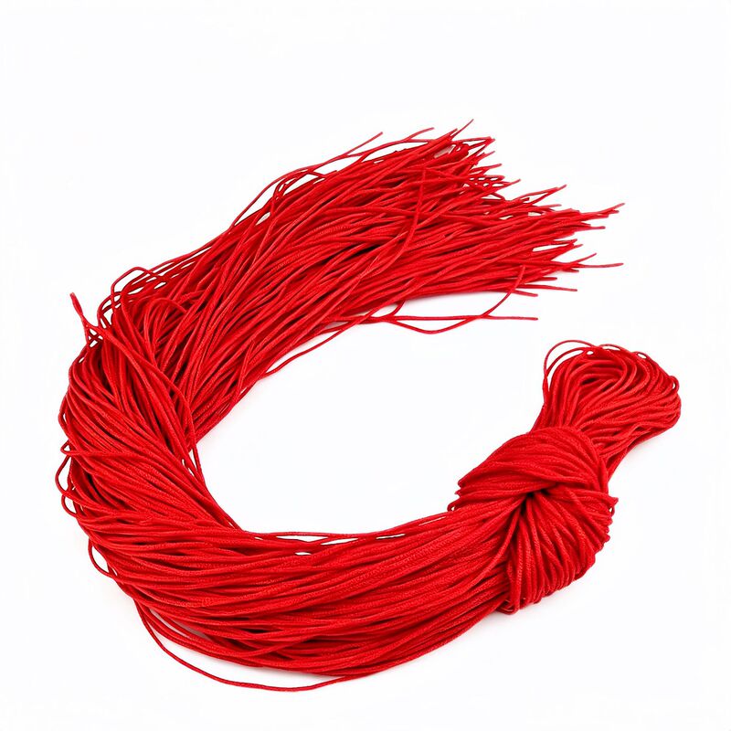 Special price tassel raw material diy/Handmade/Red Line/stone necklace rope wholesale price wheat spike raw material red rope