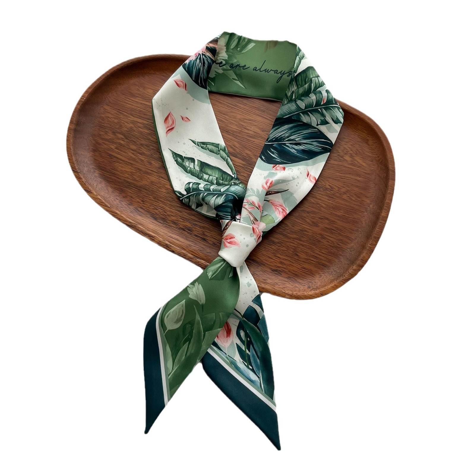 Sciarpa lunga da donna in nastro di seta simulata, fazzoletto, cravatta decorativa per borsa, fascia per capelli, sciarpa regalo originale stampata._voghion.com