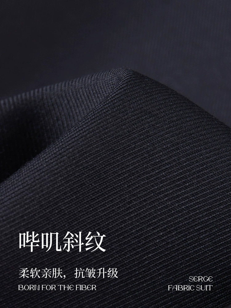 Men's classic suit, black blue jacket, overall