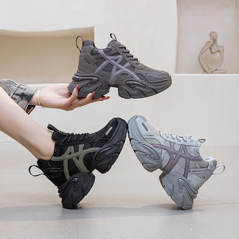 Women's casual shoes with internal height increase, versatile for sports, with plush lining, 2026 new style dad shoes for women Women's casual shoes with internal height increase, versatile for sports, with plush lining, 2026 new style dad shoes for women