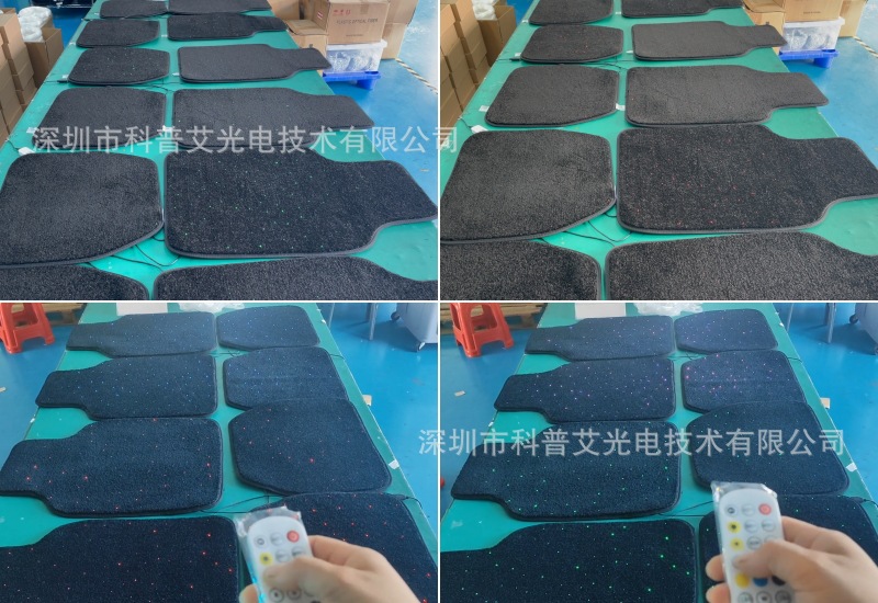 Xiaomi Yu7 Special Car Luminous Floor Mats Carpet Ambient Light Xiaomi Car Carpet Interior Decoration Starry Sky Blanket