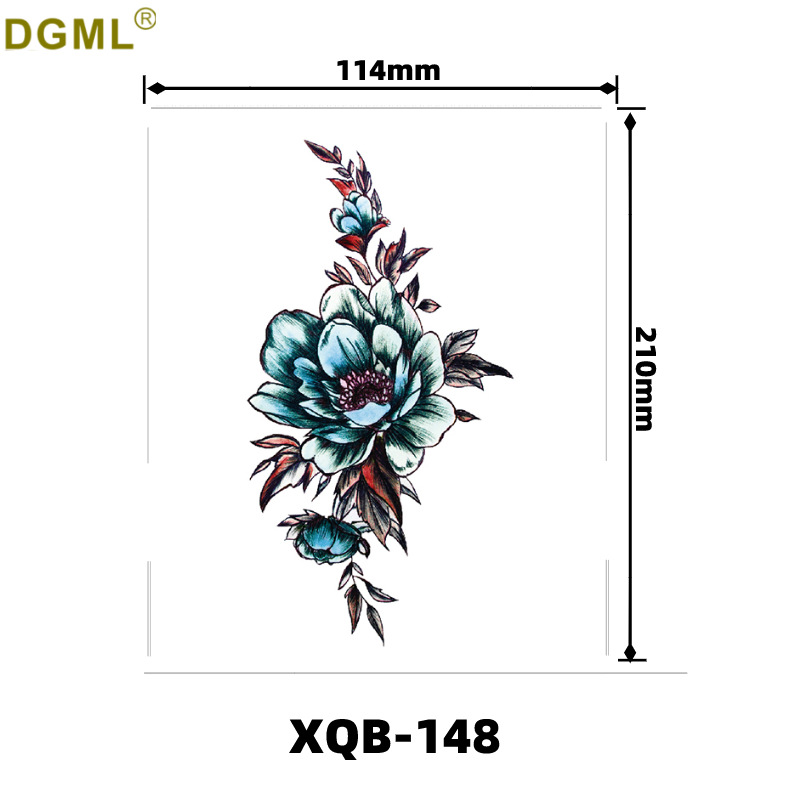 Pegatinas de tatuaje dibujos animados flor brazo pegatinas medio brazo completo oso ciervo divertido transfronterizo color creativo tatuaje pegatinas al por mayor