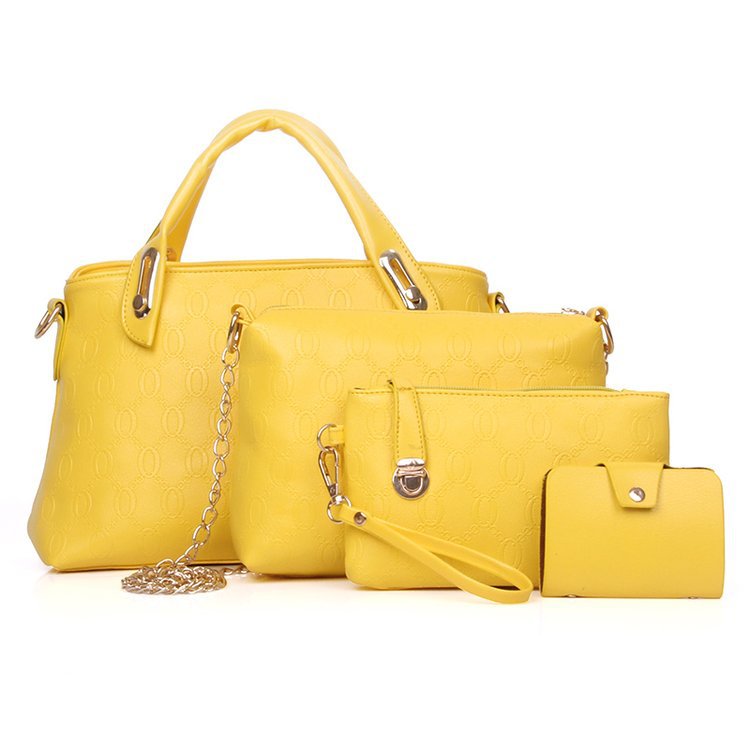 New Bear four-piece set, European and American trend women's single-shoulder bag, crossbody and hand-carry bag, cross-border one-piece delivery worldwide undefined