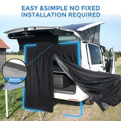 屋外用キャンピングカー/旅行車/サンシェード・防蚊ネット、車用電動サイドスライドドアサンシェード・防虫ネット、トランク用防蚊ネット