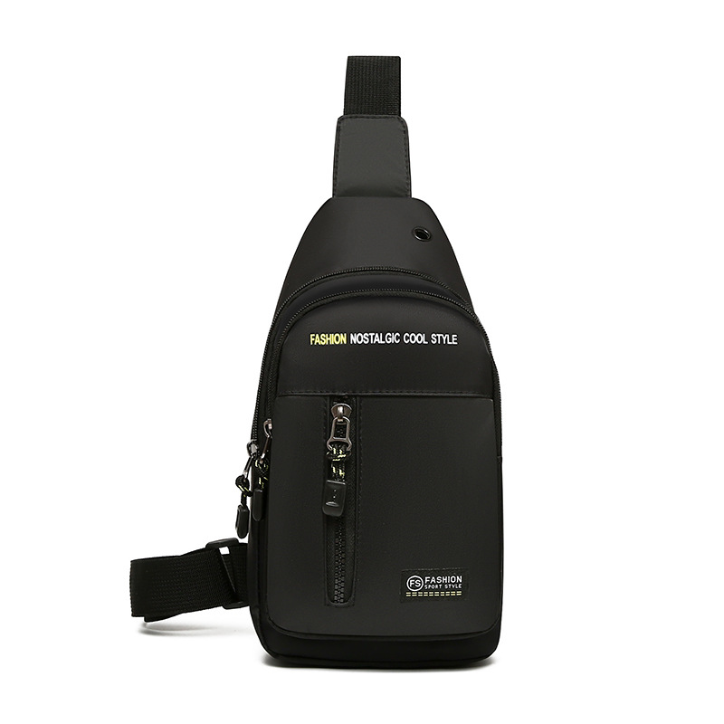 跨境时尚胸包男士牛津休闲单肩包斜跨新款背包潮腰包斜挎包批发