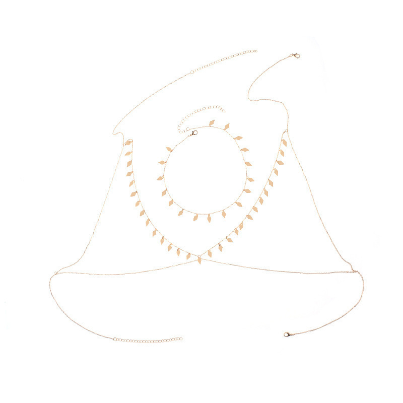 골드 목걸이 바디 체인