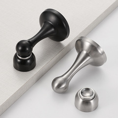 Thickened stainless steel door stop, bathroom door bumper, top suction door holder, room door drilling strong magnet wall suction, ground suction, anti-collision door bumper