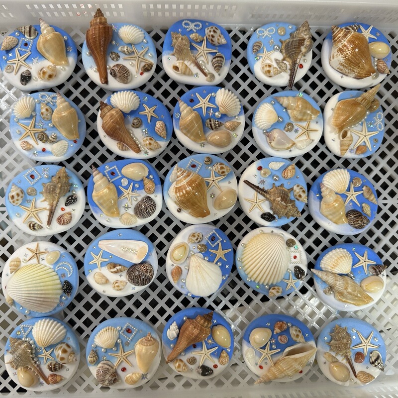 海螺贝壳冰箱贴文创海边旅游纪念品新款大连海南三亚威海青岛珠海|undefined