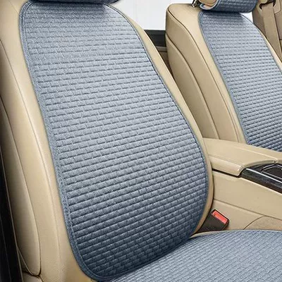 Seat cushion, seat cover Three-Piece Set for All Seasons, Non-Slip - gray-back-pad