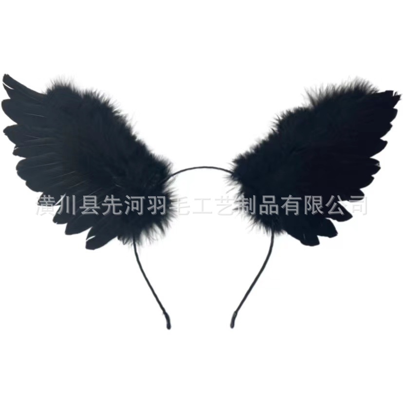 블랙 윙 머리띠