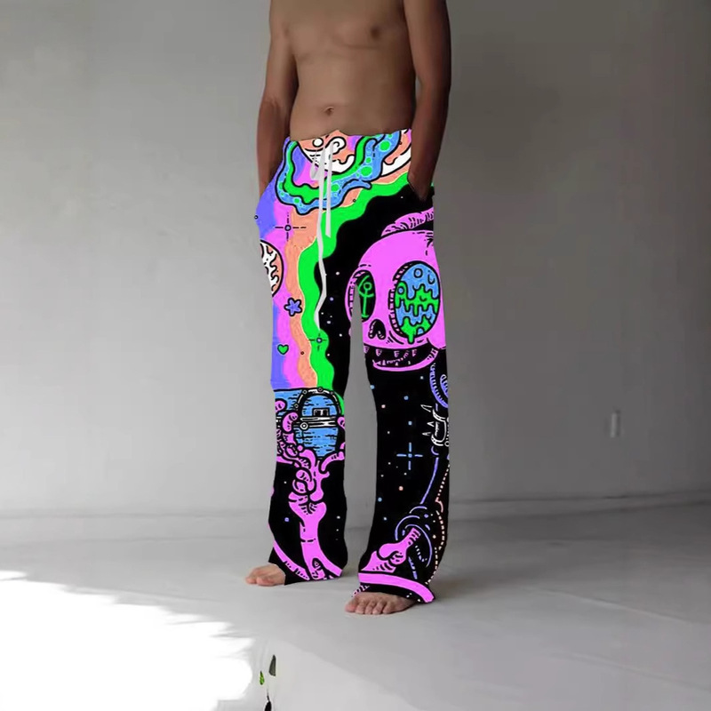 Men's Trousers Drawstring Stretch Pattern Printing Monster Comfortable Casual Daily Fashion Pants POD to Customize Men's Trousers Drawstring Stretch Pattern Printing Monster Comfortable Casual Daily Fashion Pants POD to Customize