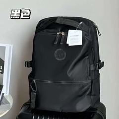ルル男性と女性の同じスタイルのバックパックファッションナイロンバックパック大容量学生スクールバッグアウトドア旅行レジャーバッグ