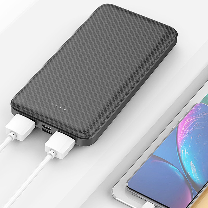 Fuente de alimentación portátil al aire libre caja de fibra de textura doble entrada de gran capacidad de potencia 5w suministro de fabricantes