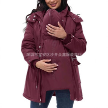 一衣三穿可拆卸2025新款女装中长款派克棉服收腰风衣外套棉袄