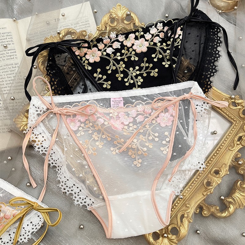 sexy-lace-up-underwear-with-straps-womens-lace-flowers-embroidery-panties-thin-low-waist-mesh-transparent-temptation-briefs