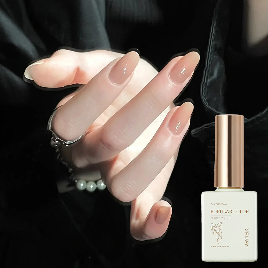 Pure Color new white nail polish glue nude transparent nail polish shop special high-grade nail polish lasting firm Factory wholesale