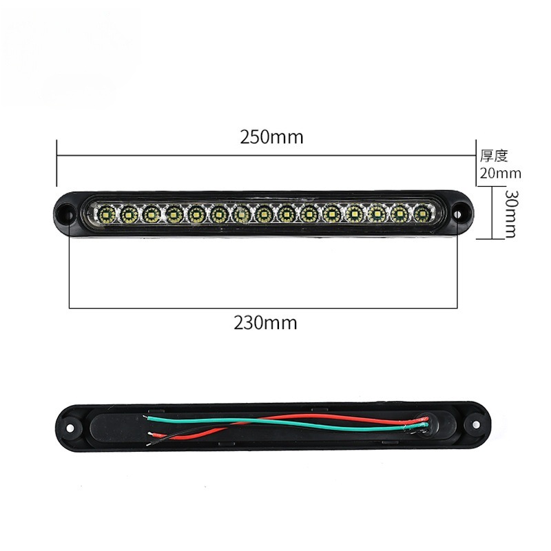 15Led High-Mounted Brake Tail Light 12V24V Car Trailer Tail Light Led Truck Tail Light Truck X20