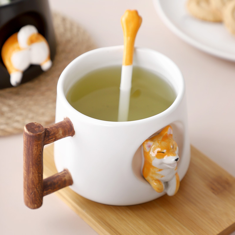 Tazas de cerámica personalizadas privadas soportan muestras personalizadas soportan DEM producción profesional de cubiertos de cerámica tazas de agua de cerámica