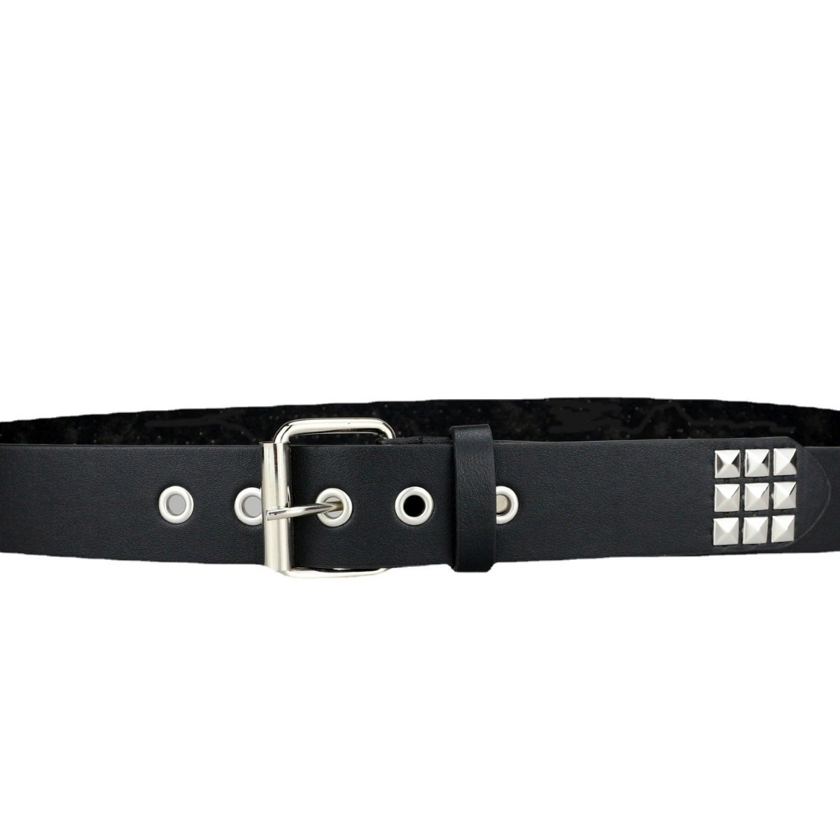 Cinturón de remache cuadrado europeo y americano cinturón de metal vintage cinturón transfronterizo de hombres y mujeres cinturón punk hardware cinturón de jeans