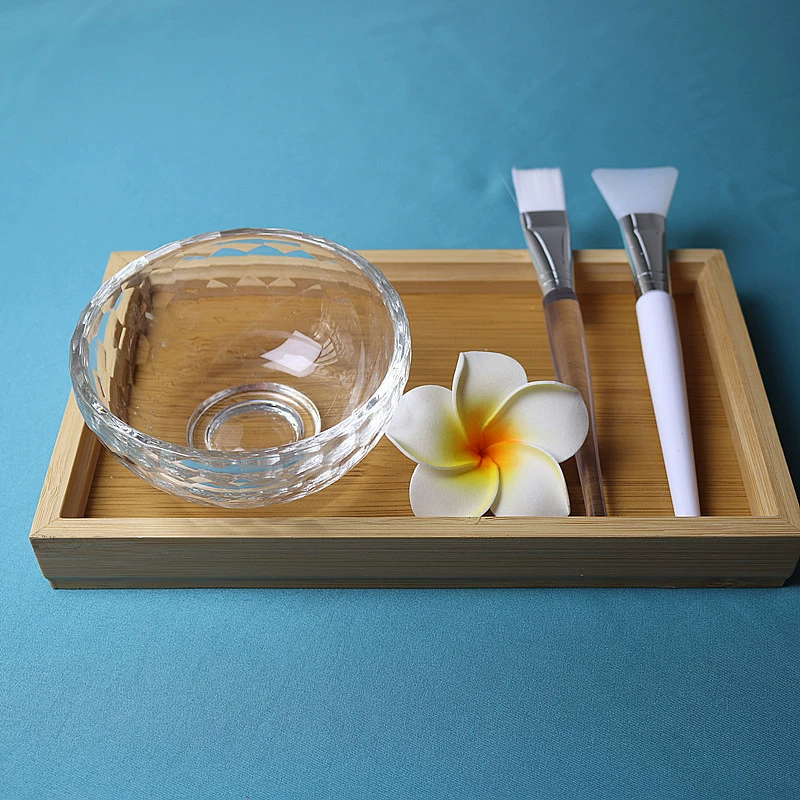 Набор стеклянных масок, чаша и кисть, прозрачная кисть для влажного компресса, кислотная маска для ухода за кожей, косметический спа