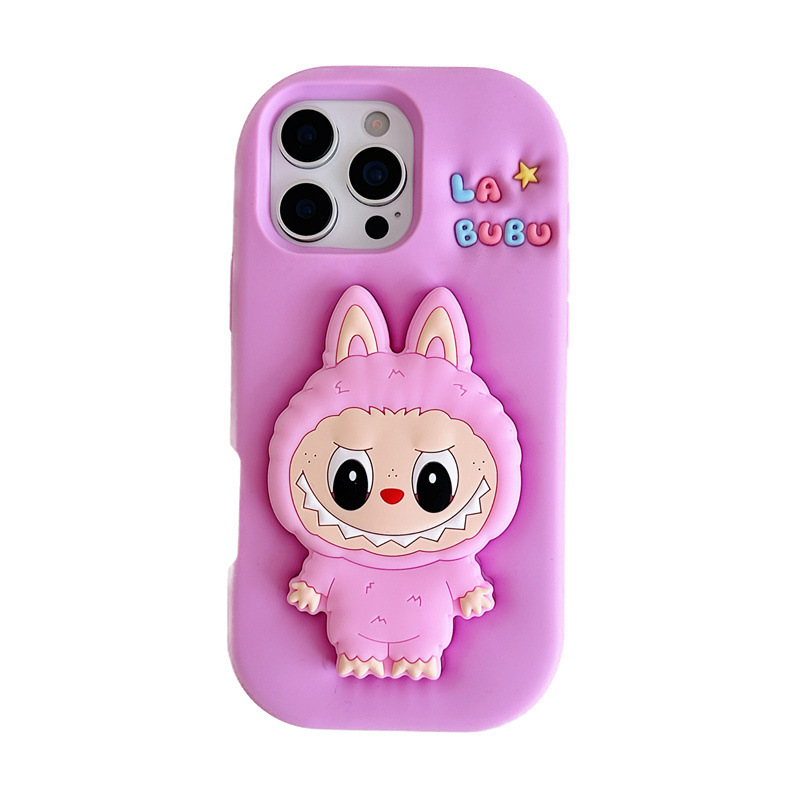 卡通支架拉布布iPhone14/13适用11苹果17/16/15PROMAX手机壳12套|undefined